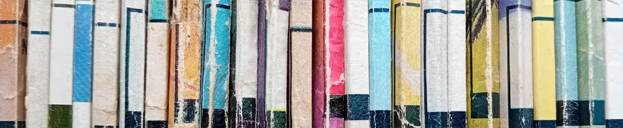 Lined Up Commando Comic Spines View